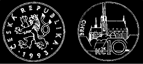kresba běžné 10 Kč 1993